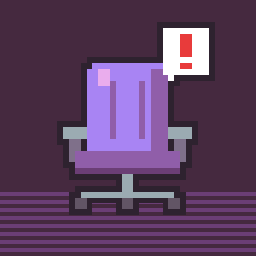 The empty chair, with a speech bubble